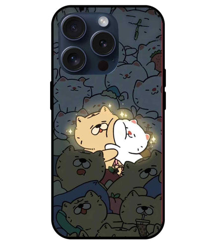 Cute Cat Glass Back Cover