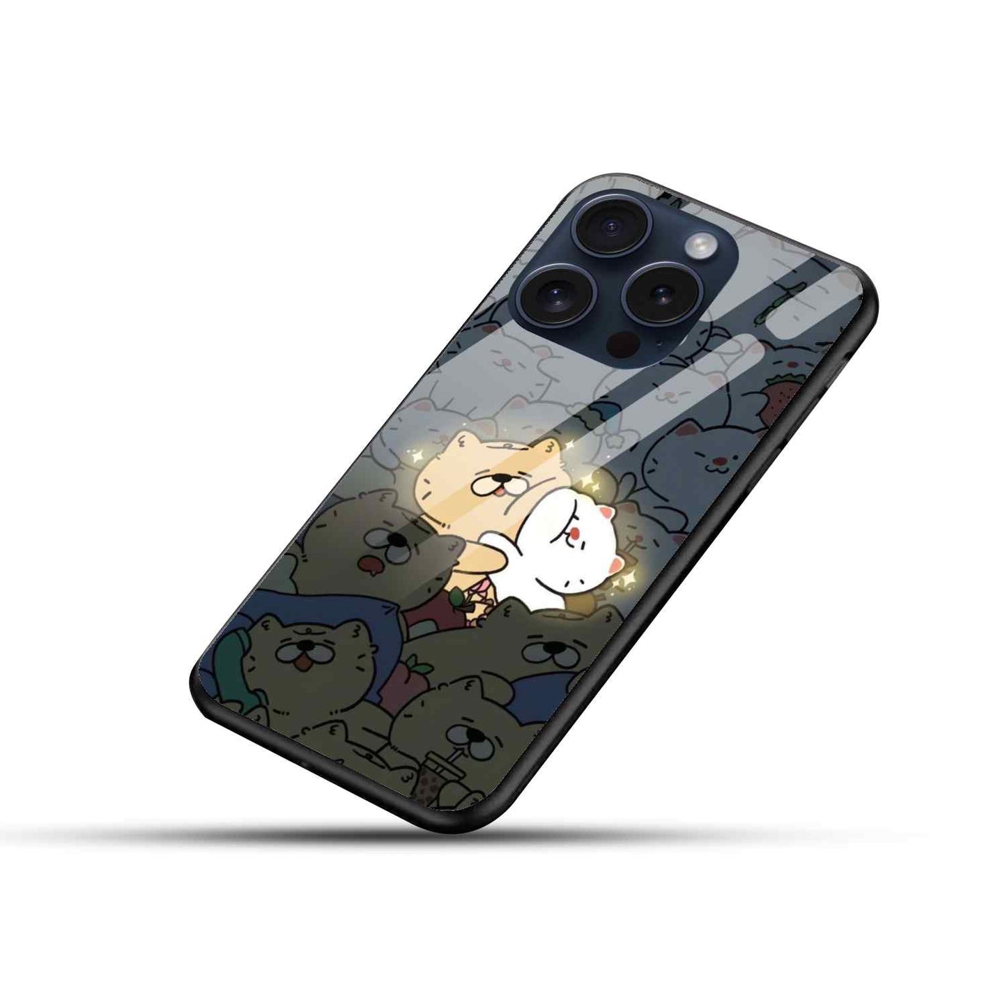 Cute Cat Glass Back Cover