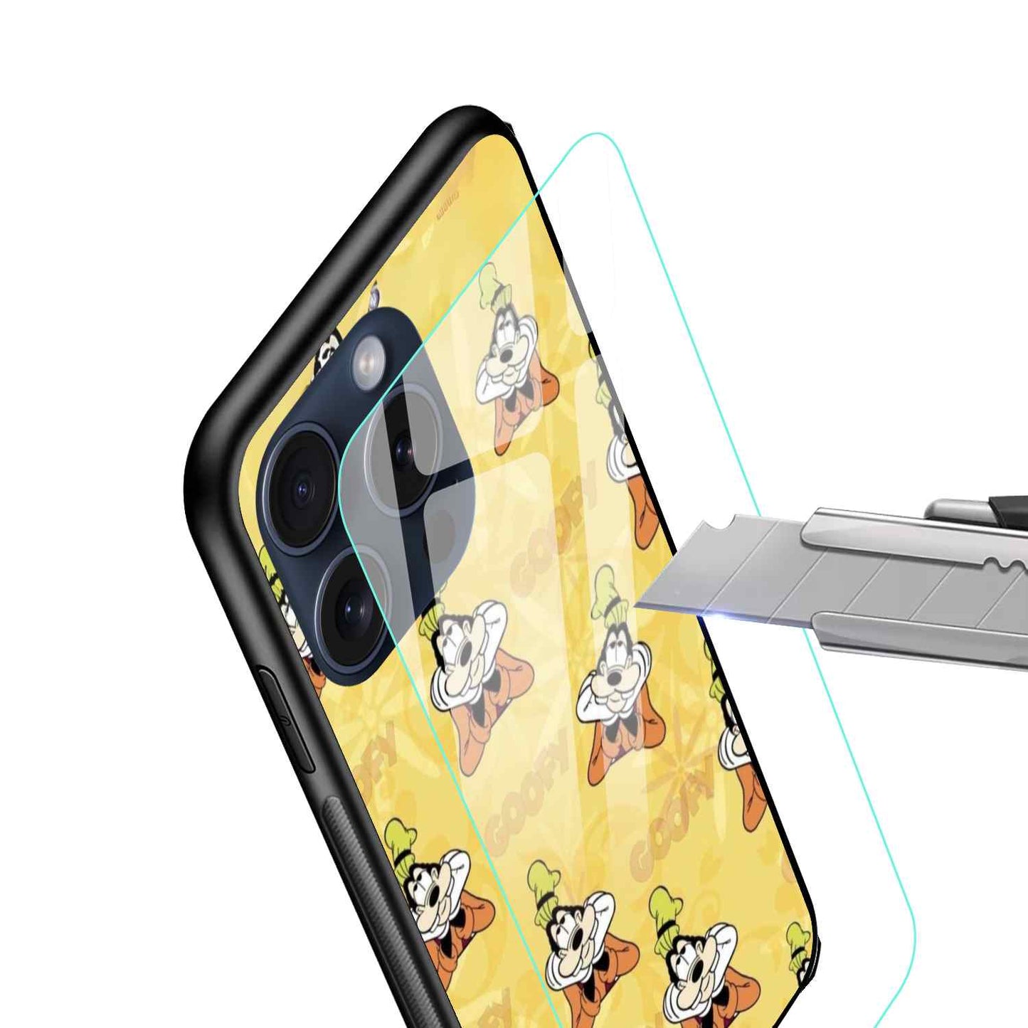 Cartoon Glass Back Cover