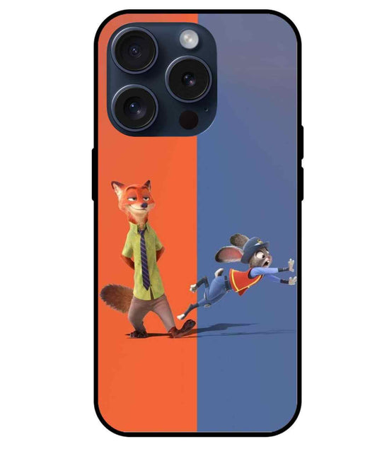 Cartoon Glass Back Cover