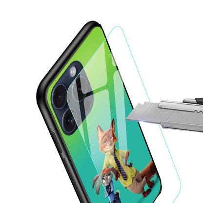 Cartoon Glass Back Cover