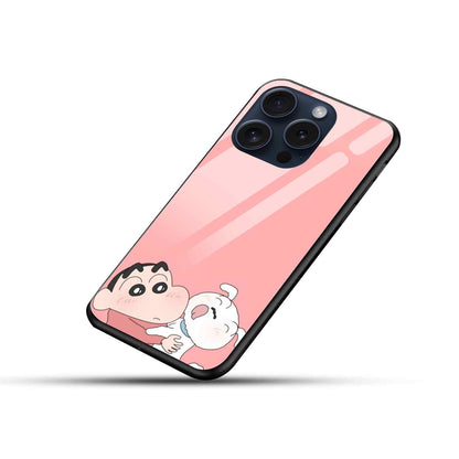 Shinchan Glass Back Cover