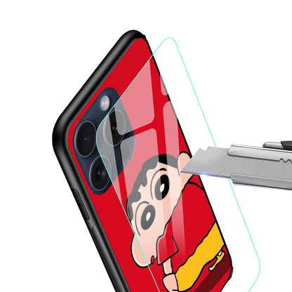 Shinchan Glass Back Cover