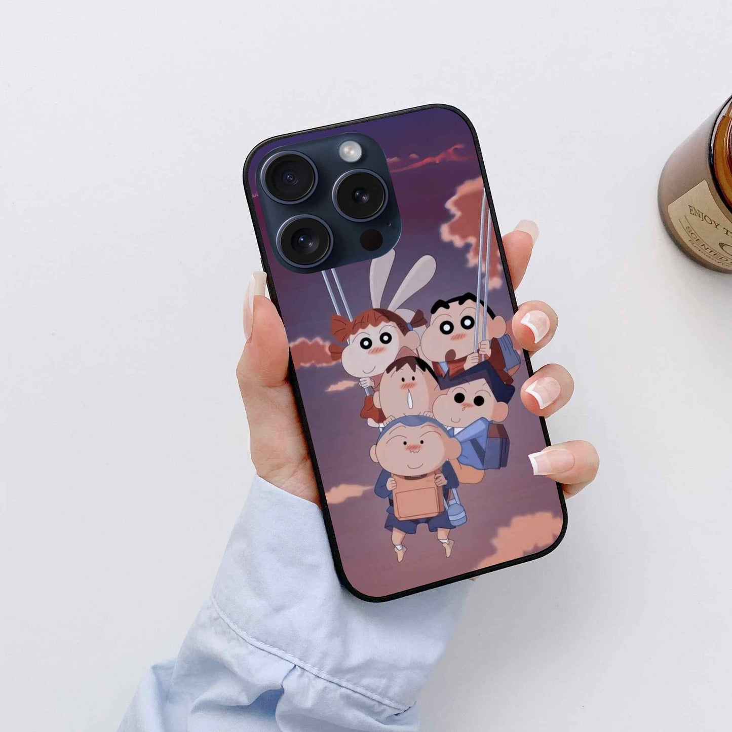 Shinchan Glass Back Cover