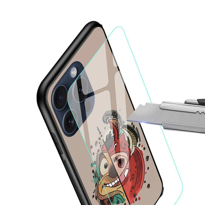 Cartoon Glass Back Cover