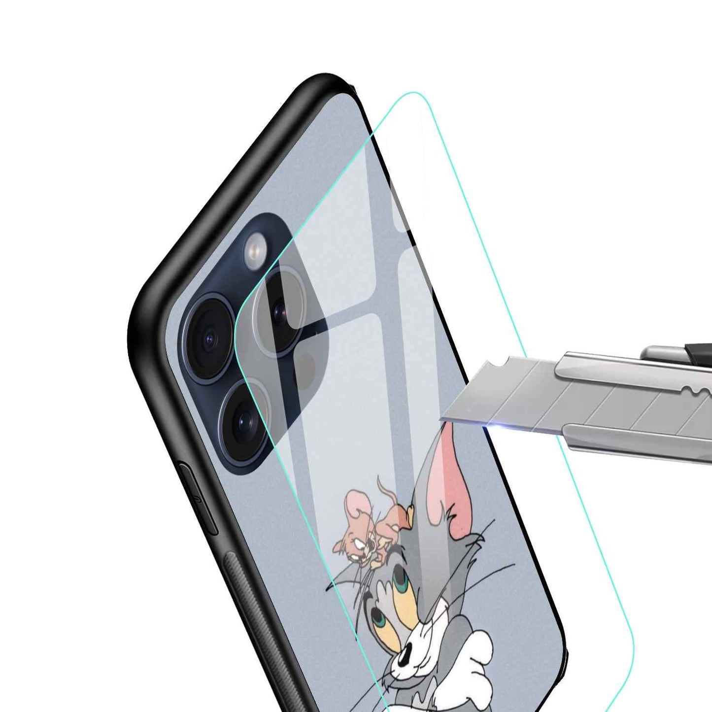 Tom and Jerry Glass Back Cover