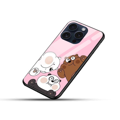 We Bare Bears Glass Back Cover