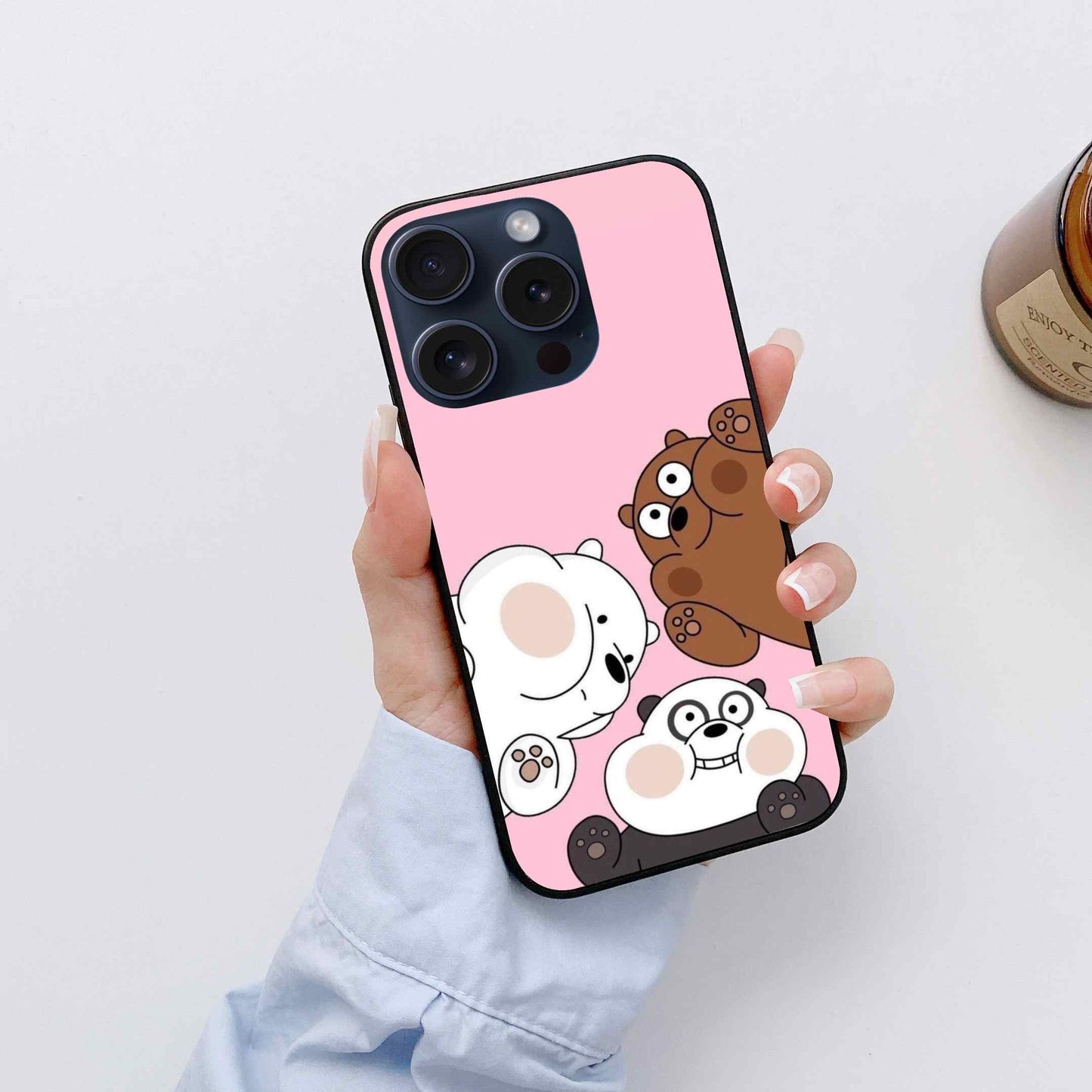 We Bare Bears Glass Back Cover