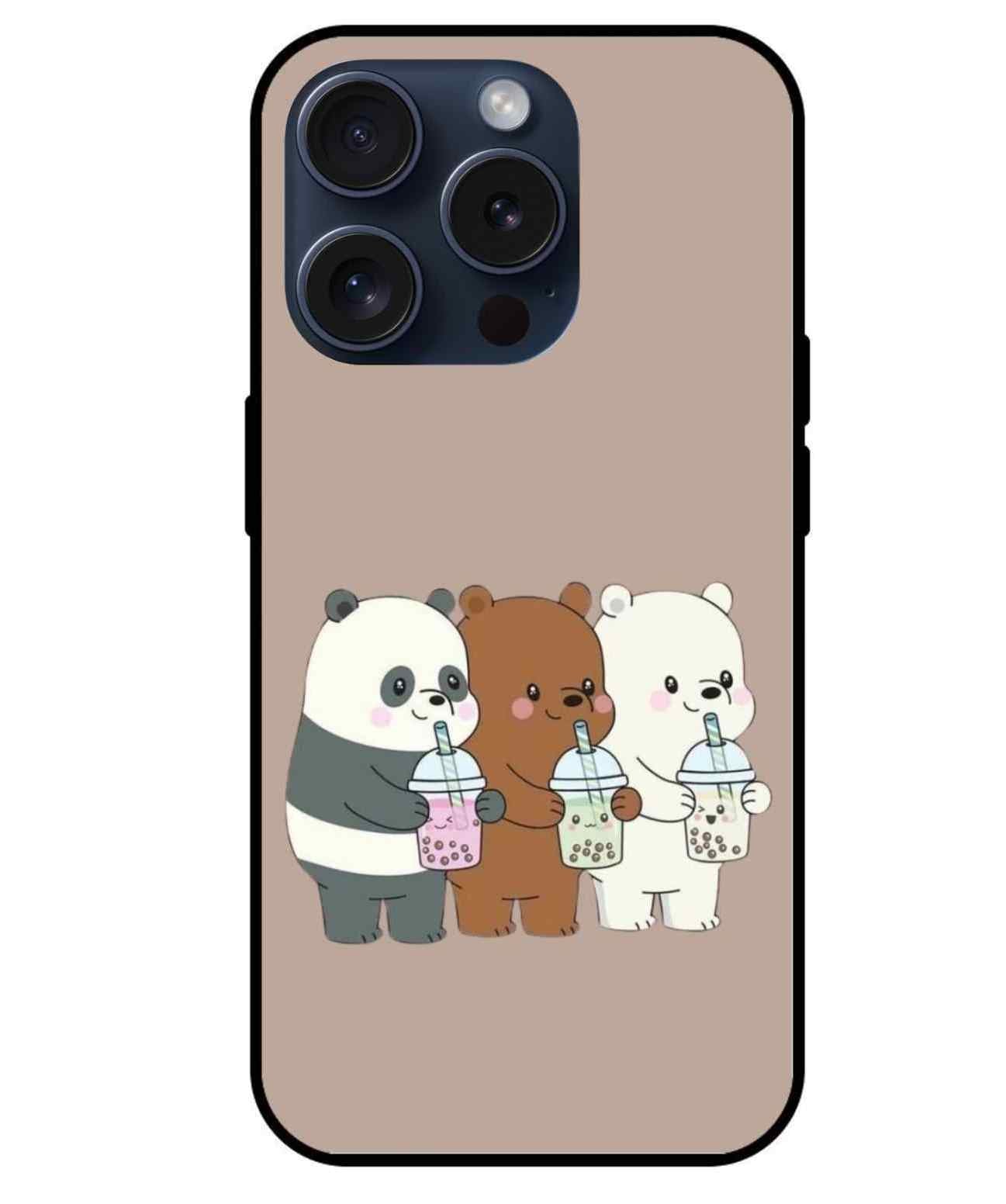 We Bare Bears Glass Back Cover