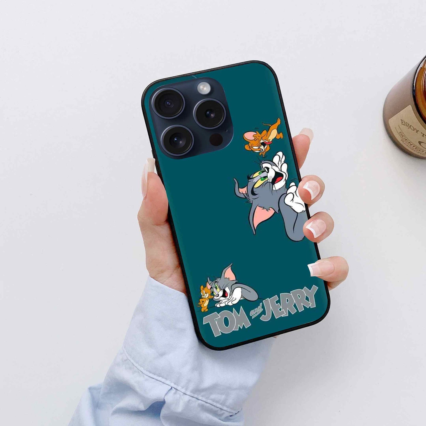 Tom and Jerry Glass Back Cover