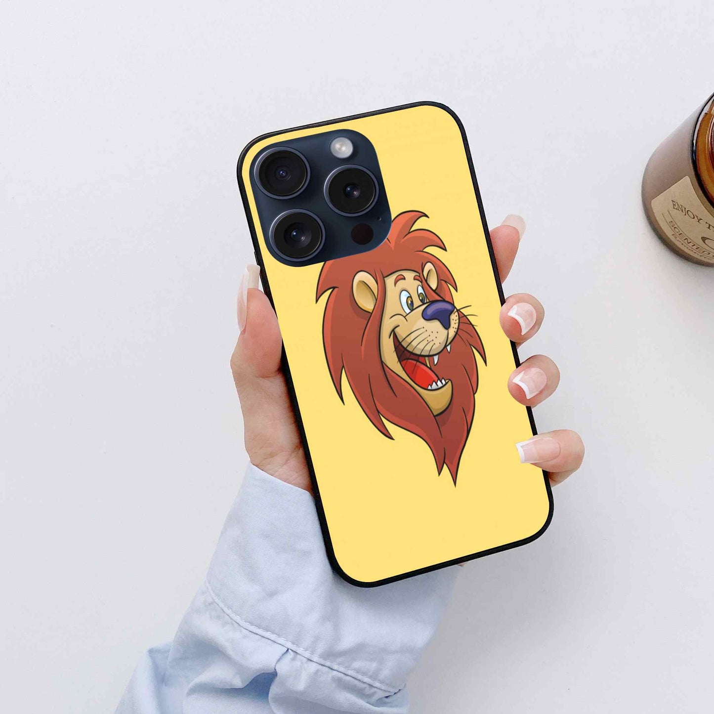 Lion Glass Back Cover