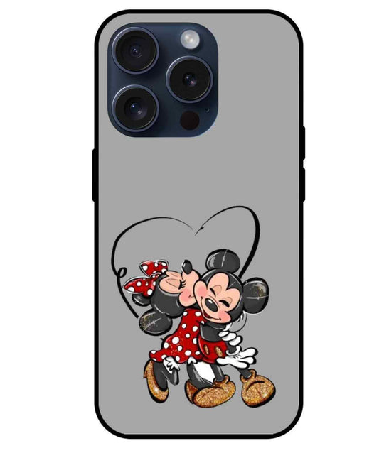 Mickey and Minnie Mouse Glass Back Cover