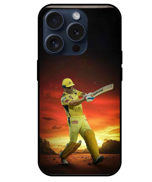 Dhoni Glass Back Cover