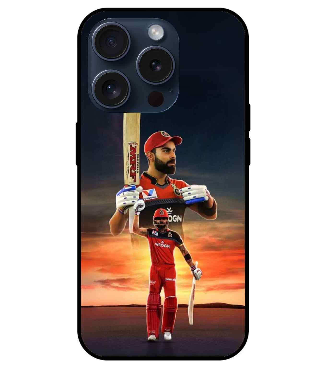 Virat Kohli Glass Back Cover