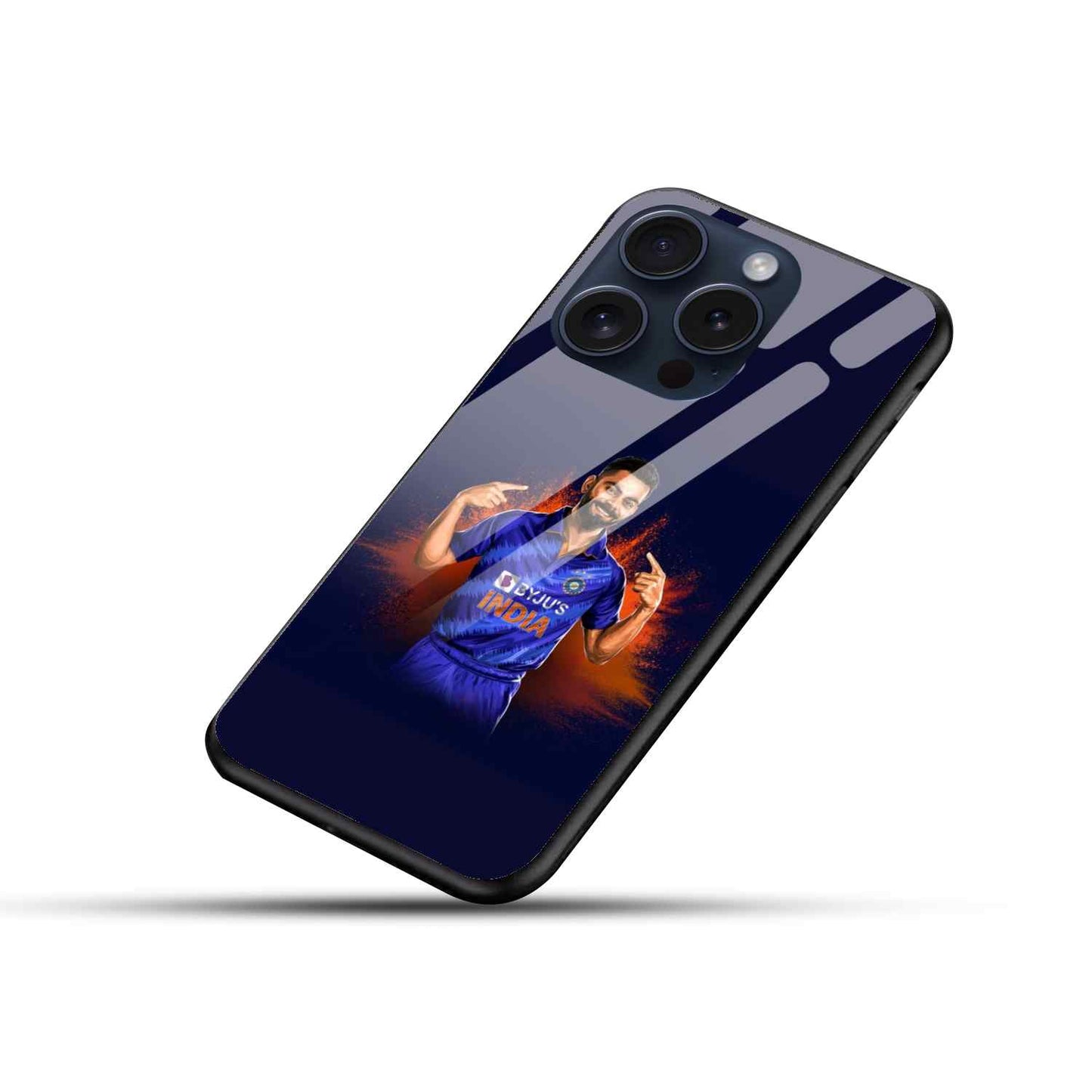 Virat Kohli Glass Back Cover