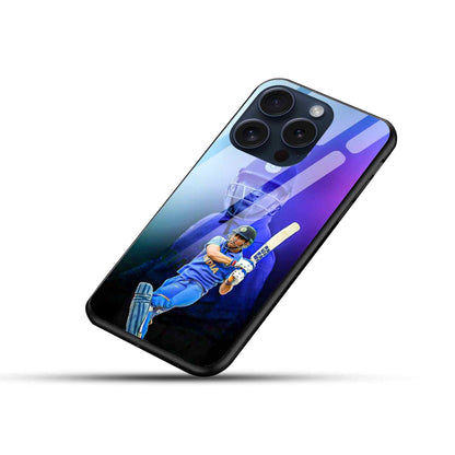 Dhoni Glass Back Cover