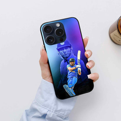 Dhoni Glass Back Cover