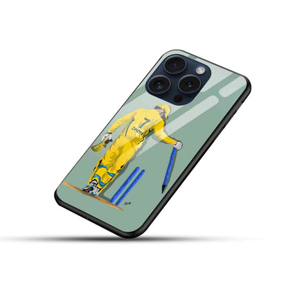 Dhoni Glass Back Cover