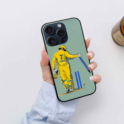 Dhoni Glass Back Cover