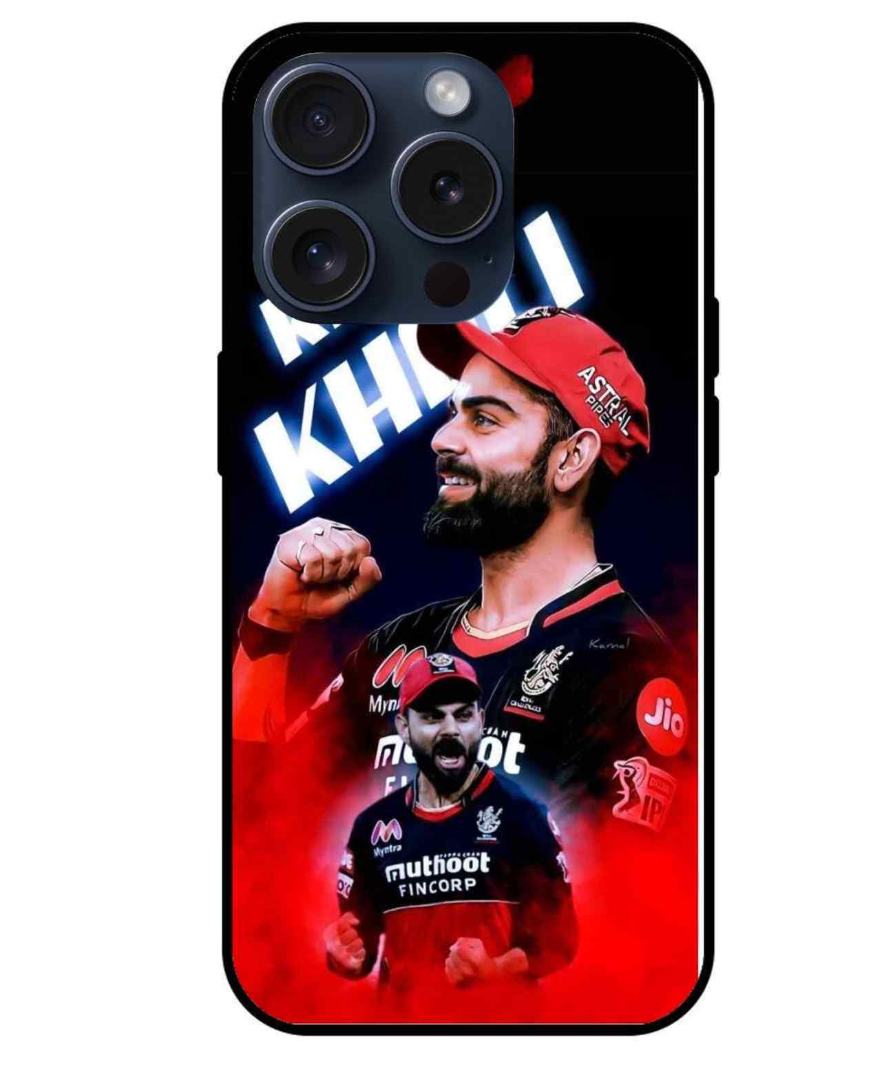 Virat Kohli Glass Back Cover