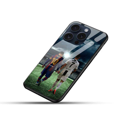 Ronaldo and messi Glass back cover