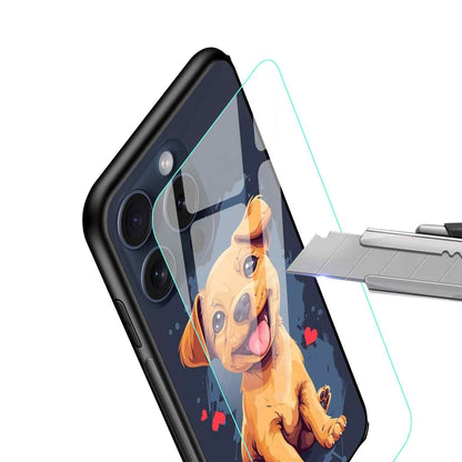 Dog Design Trending Glossy Glass Cover