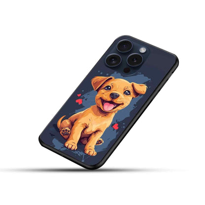 Dog Design Trending Glossy Glass Cover