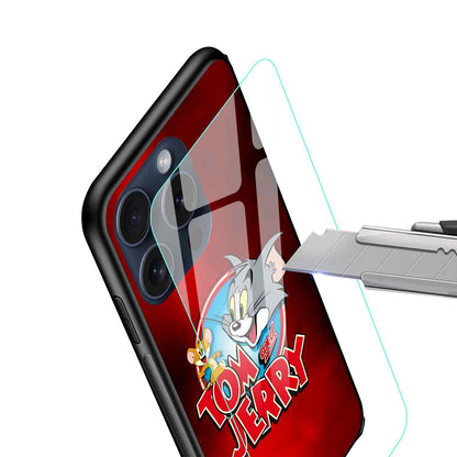 TOM & JERRY Trending Glossy Glass Cover