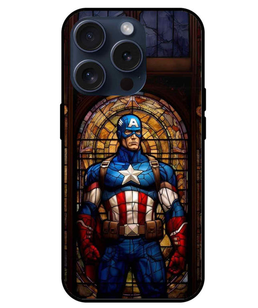 Caption America Glossy Glass Cover