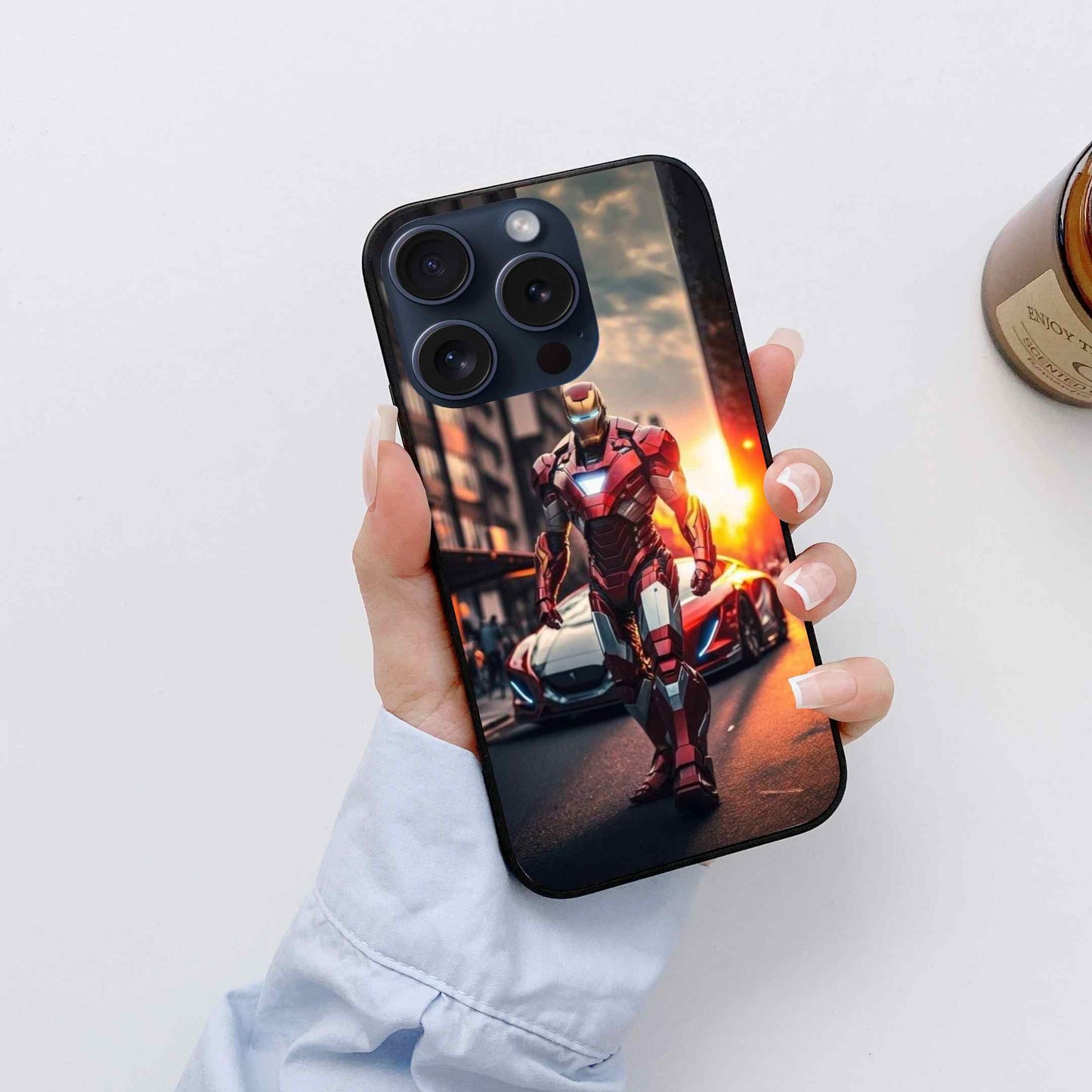 Iron Man Glossy Glass Cover
