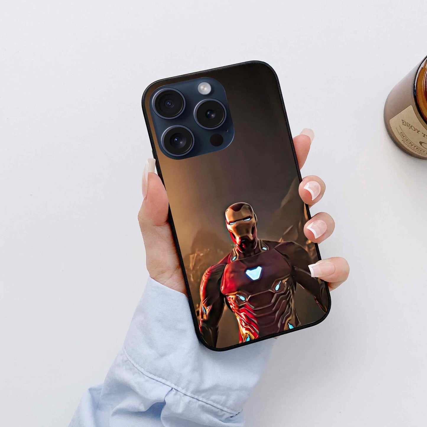 Iron Man Glossy Glass Cover