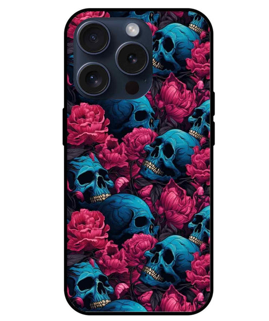 skull  Glossy Glass Cover