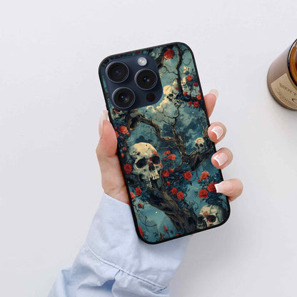 skull  Glossy Glass Cover