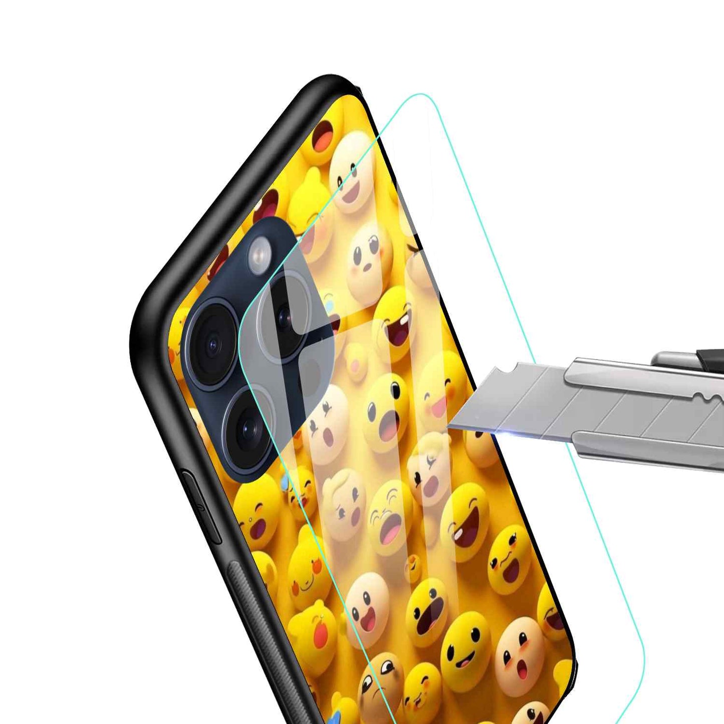 EMOJI Glossy Glass Cover