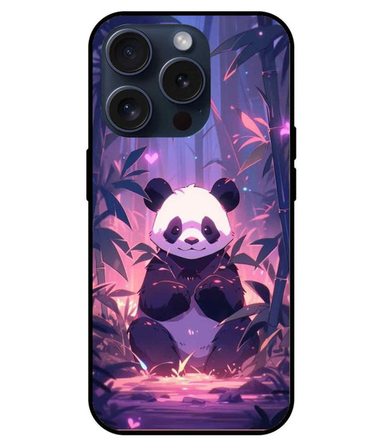 Panda Glossy Glass Cover