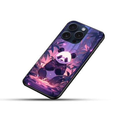 Panda Glossy Glass Cover