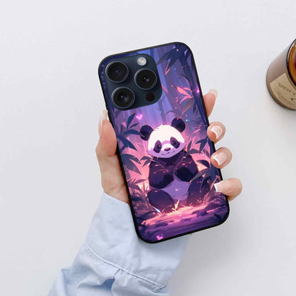 Panda Glossy Glass Cover