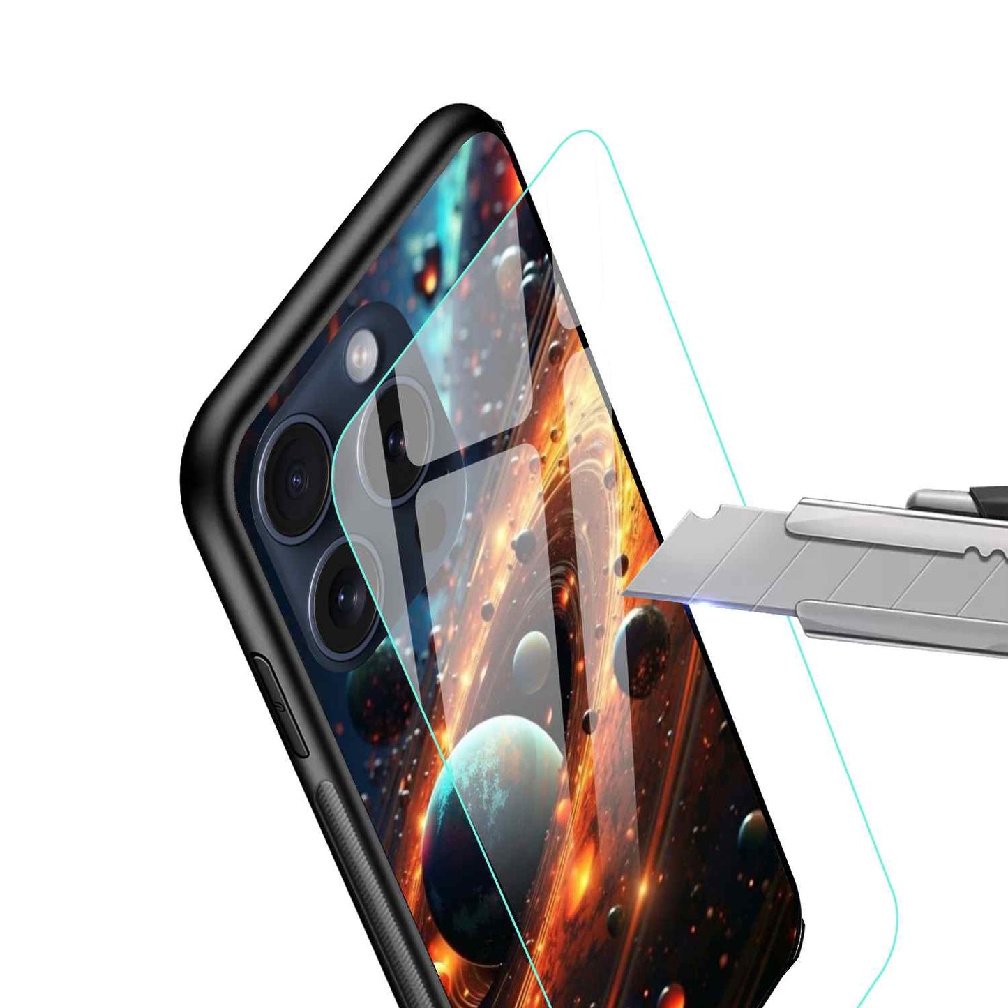 SPACE Glossy Glass Cover