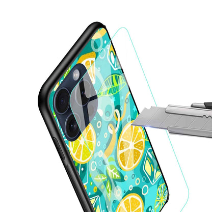 Lemon Glossy Glass Cover