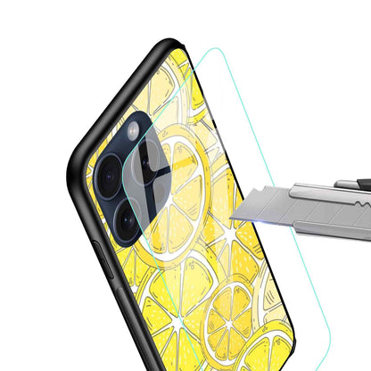 Lemon Glossy Glass Cover