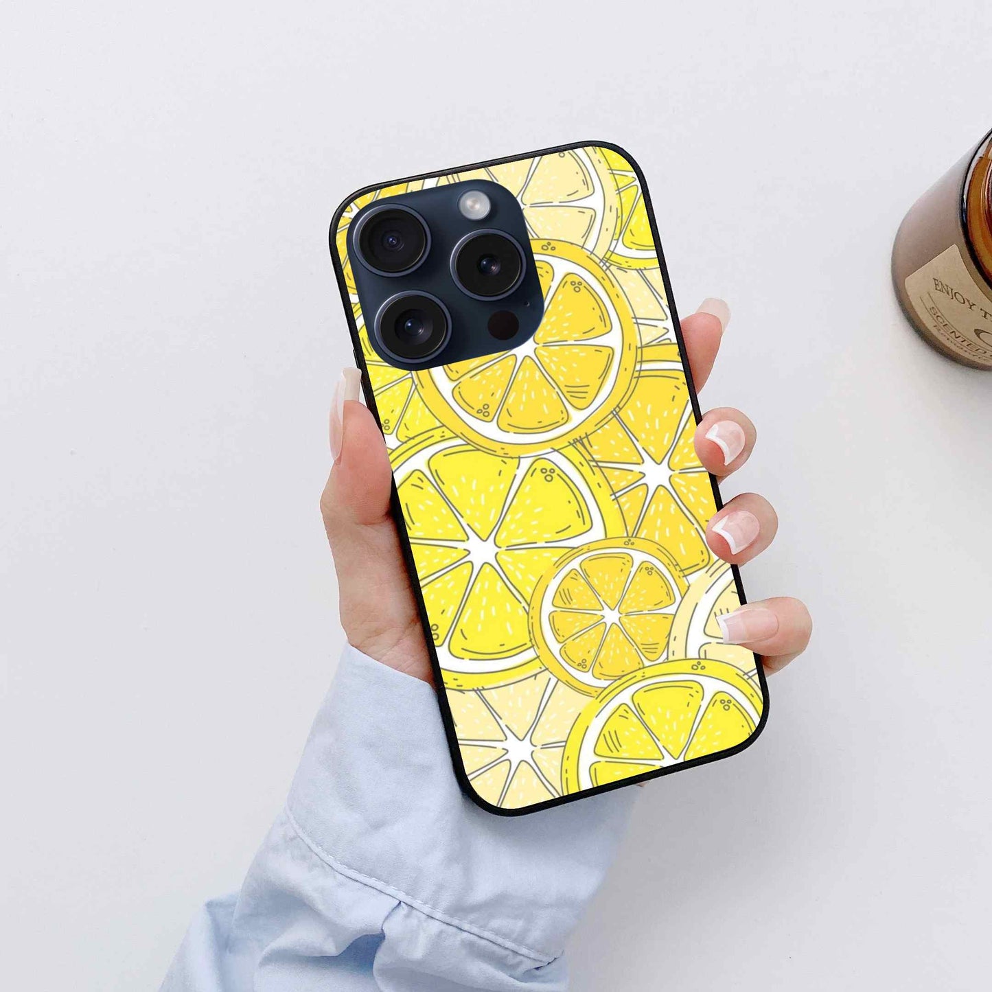 Lemon Glossy Glass Cover