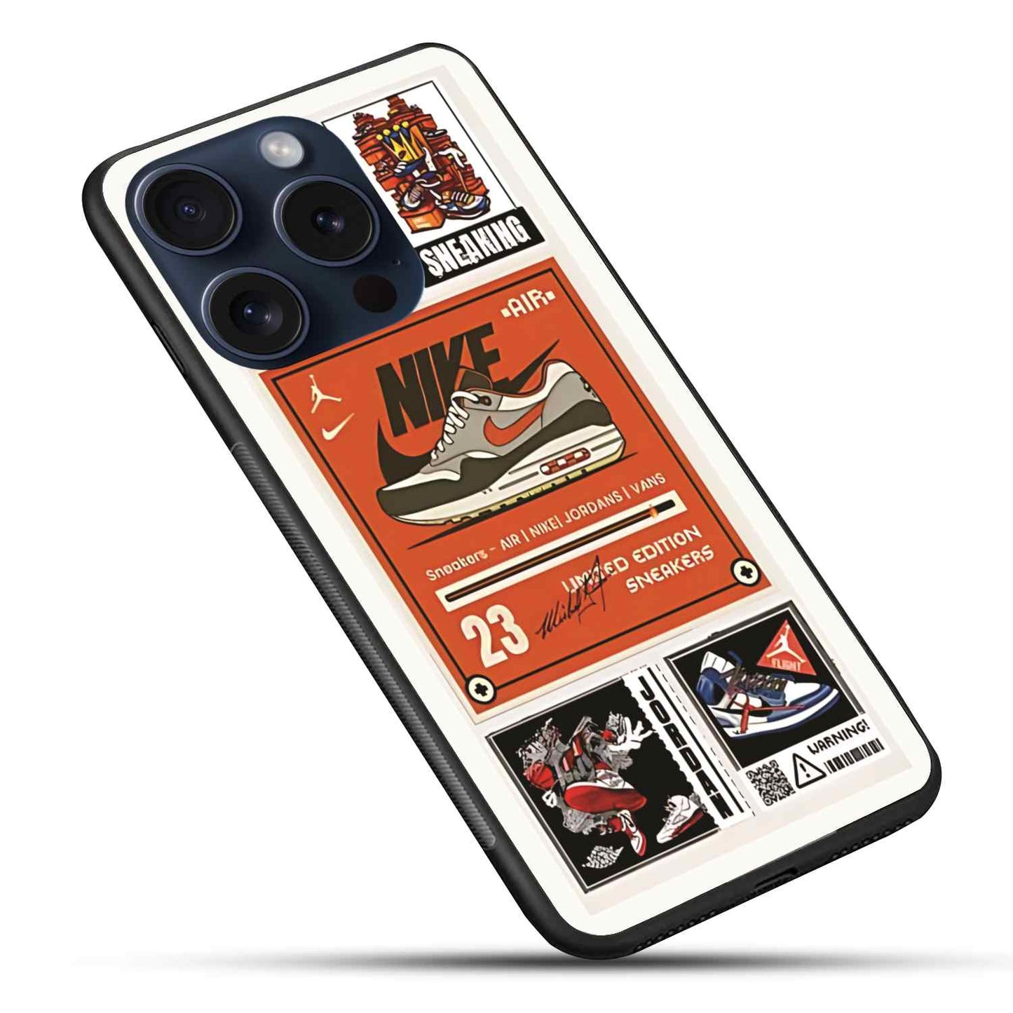 Sneakers Glossy Glass Back Cover