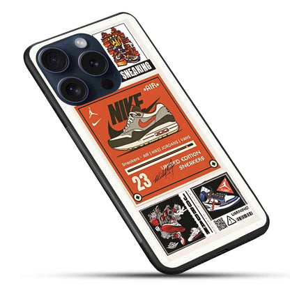 Sneakers Glossy Glass Back Cover