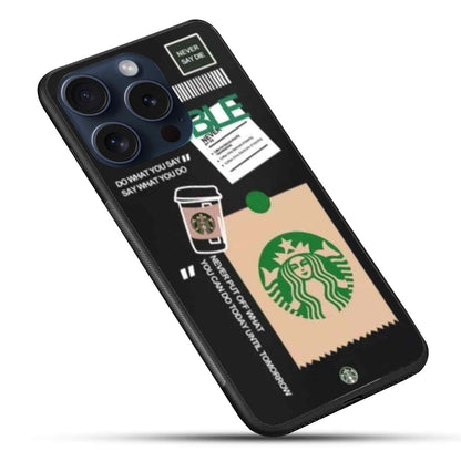 Starbucks  Glossy Glass Back Cover