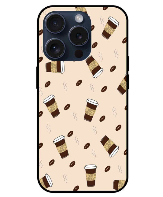 Coffee Glossy Glass Back Cover