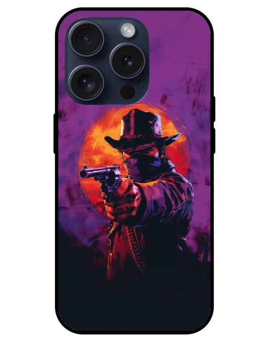 Red Dead Redemption Glossy Glass Back Cover