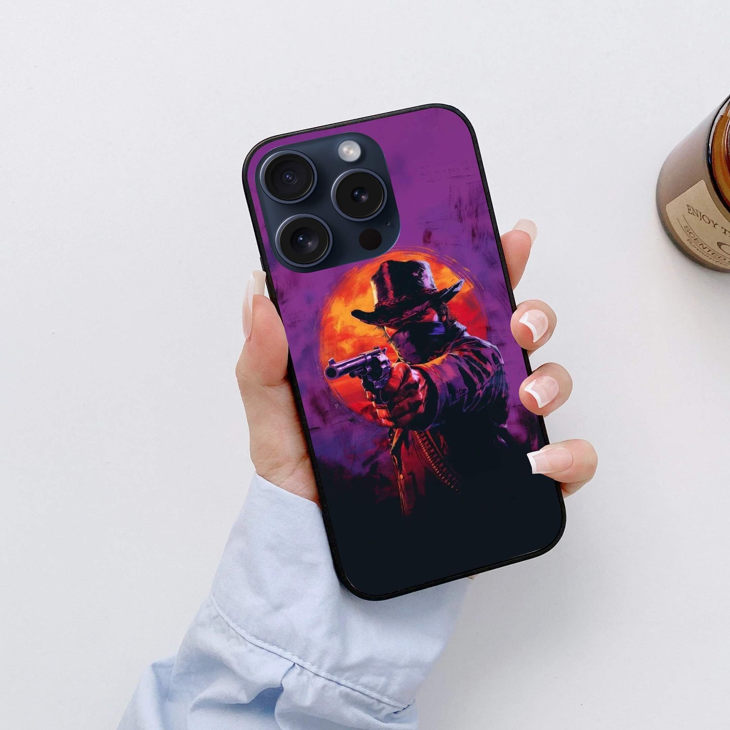 Red Dead Redemption Glossy Glass Back Cover