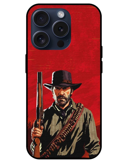 Red Dead Redemption Glossy Glass Back Cover