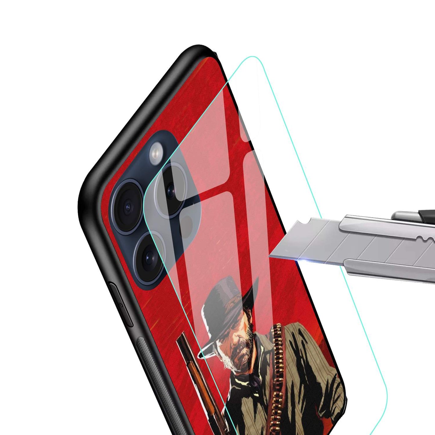Red Dead Redemption Glossy Glass Back Cover