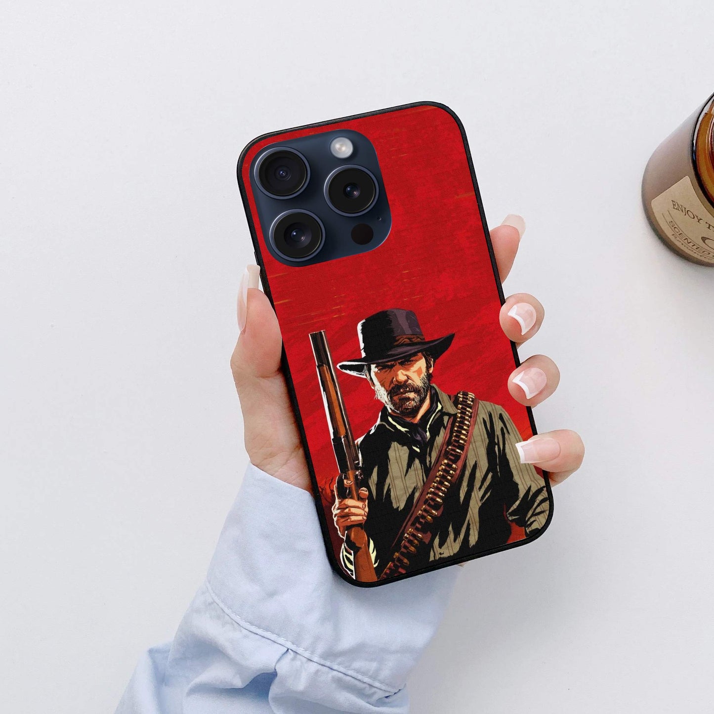 Red Dead Redemption Glossy Glass Back Cover